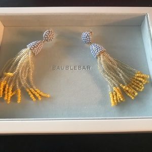 Bauble bar piñata tassel earrings! Full length